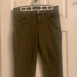 Kut from the Kloth olive colored jeans